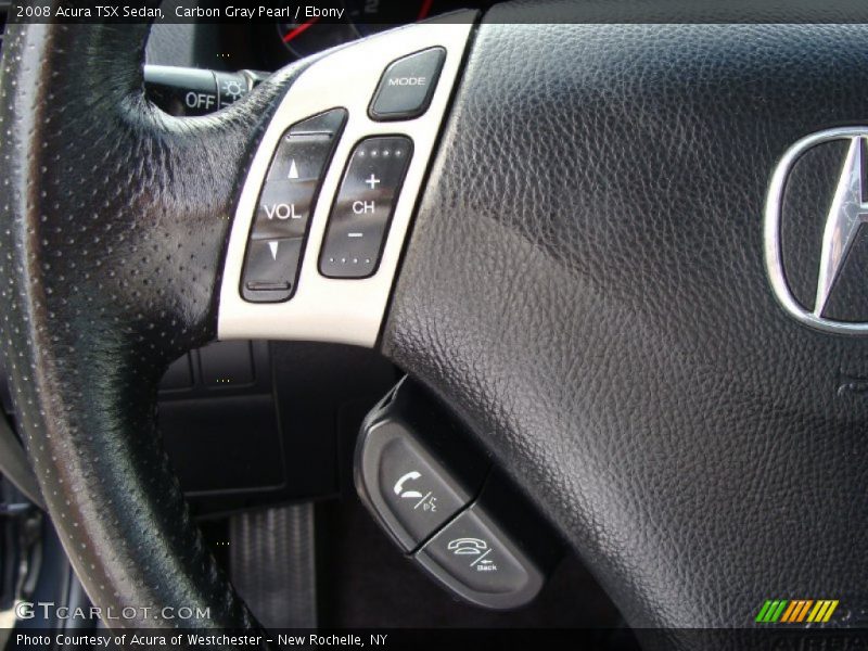 Carbon Gray Pearl / Ebony 2008 Acura TSX Sedan