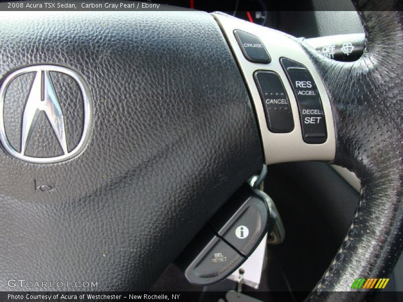 Carbon Gray Pearl / Ebony 2008 Acura TSX Sedan