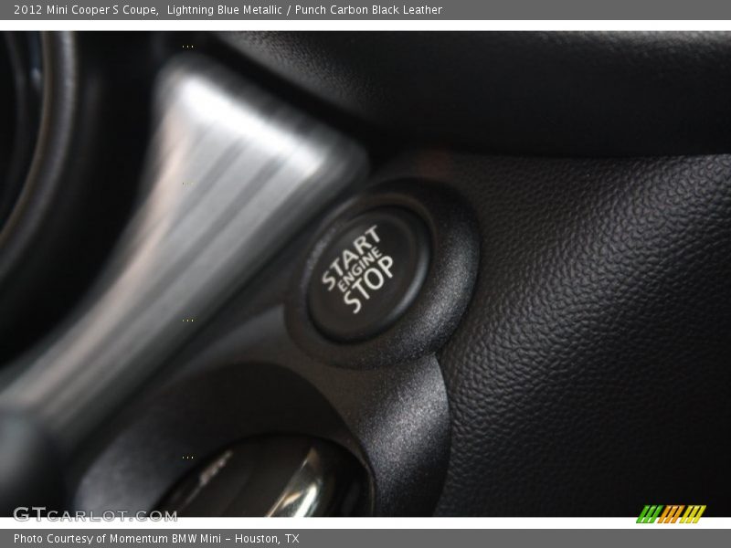 Lightning Blue Metallic / Punch Carbon Black Leather 2012 Mini Cooper S Coupe