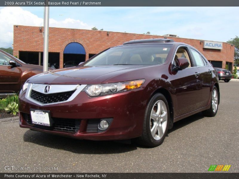 Basque Red Pearl / Parchment 2009 Acura TSX Sedan