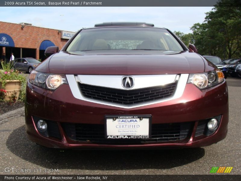 Basque Red Pearl / Parchment 2009 Acura TSX Sedan