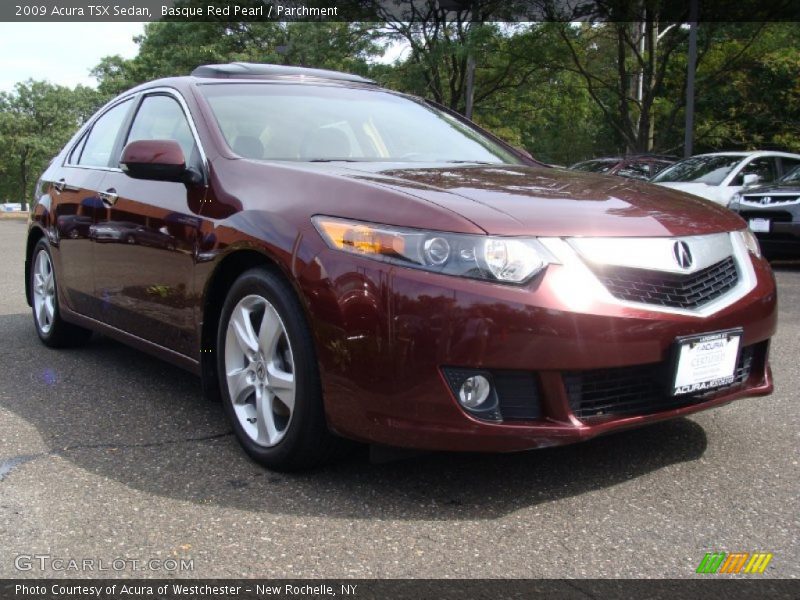 Basque Red Pearl / Parchment 2009 Acura TSX Sedan