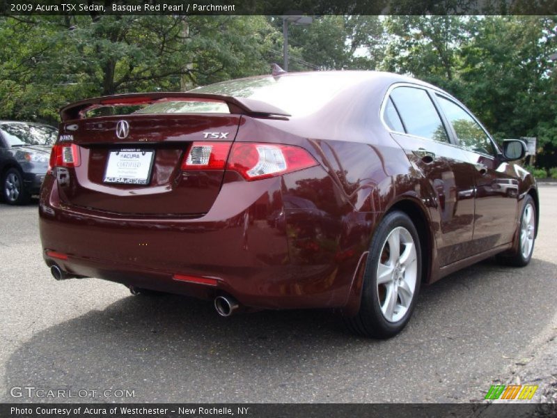 Basque Red Pearl / Parchment 2009 Acura TSX Sedan