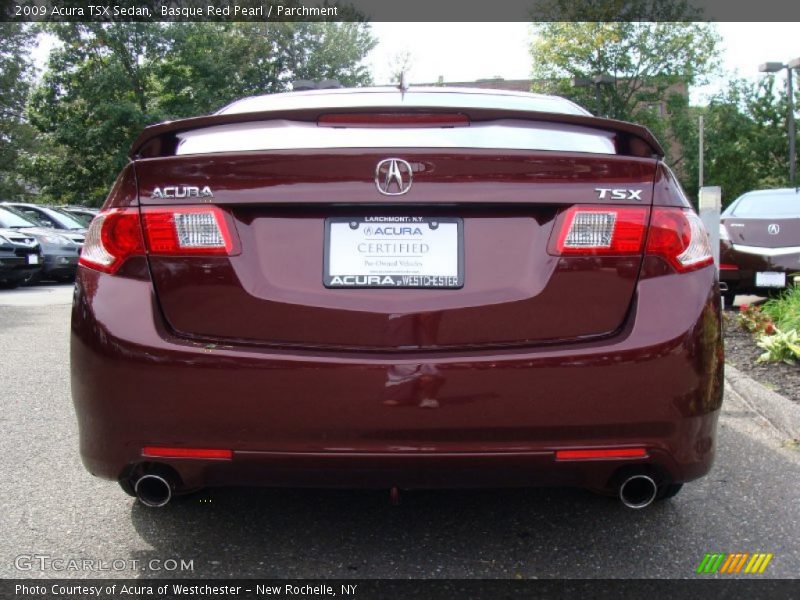 Basque Red Pearl / Parchment 2009 Acura TSX Sedan