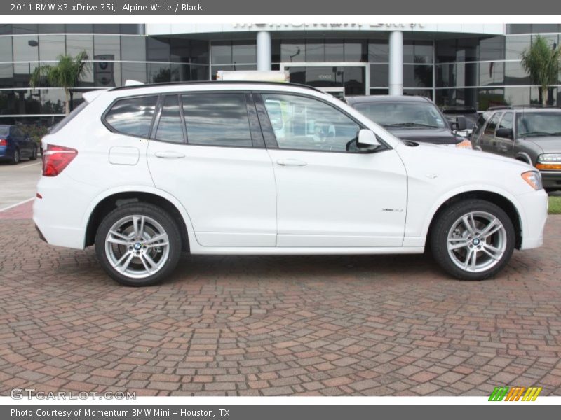 Alpine White / Black 2011 BMW X3 xDrive 35i