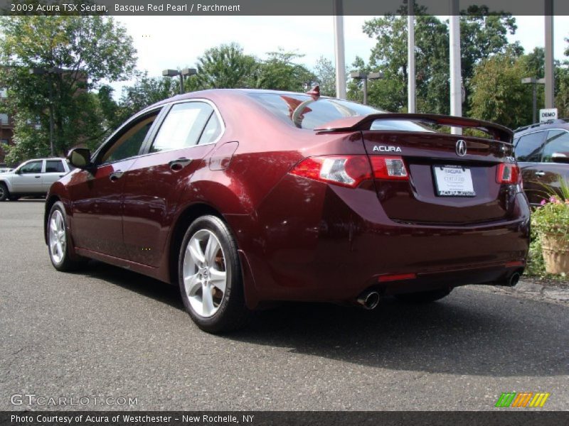 Basque Red Pearl / Parchment 2009 Acura TSX Sedan