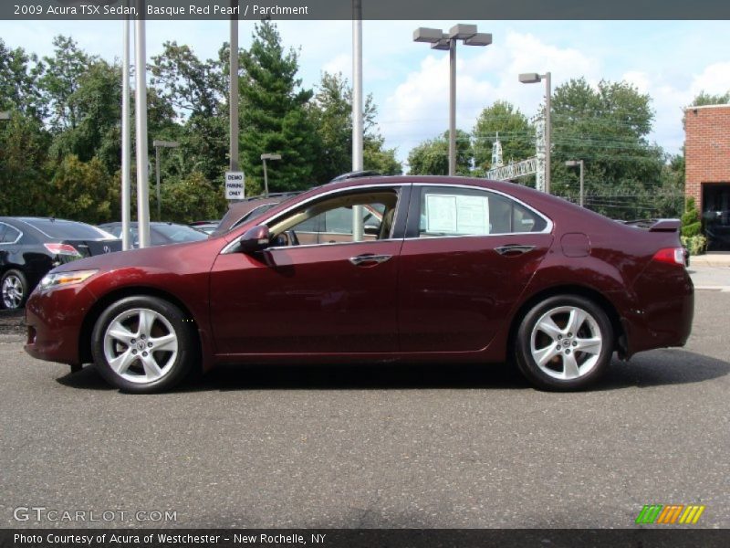 Basque Red Pearl / Parchment 2009 Acura TSX Sedan