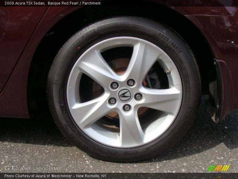 Basque Red Pearl / Parchment 2009 Acura TSX Sedan