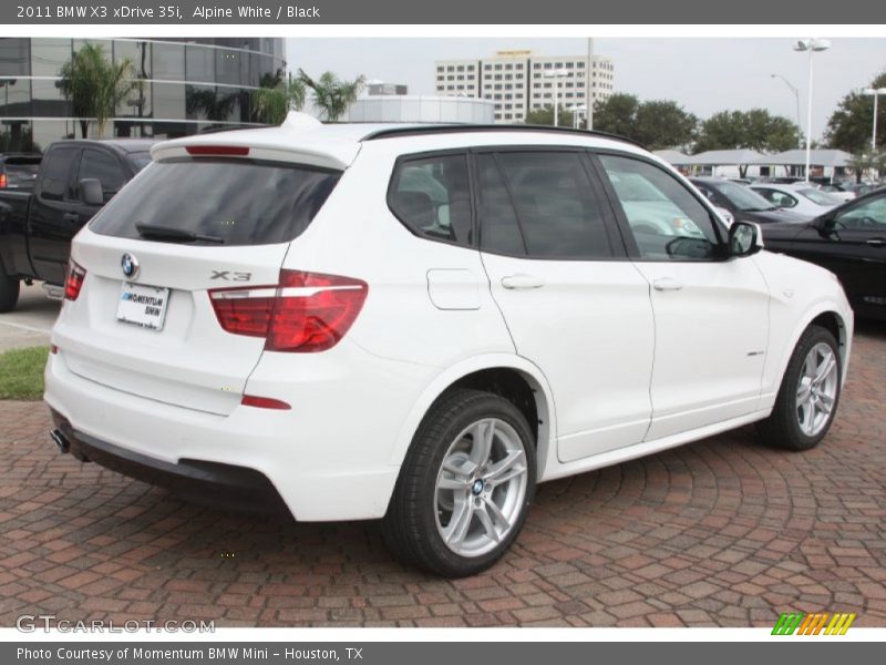 Alpine White / Black 2011 BMW X3 xDrive 35i