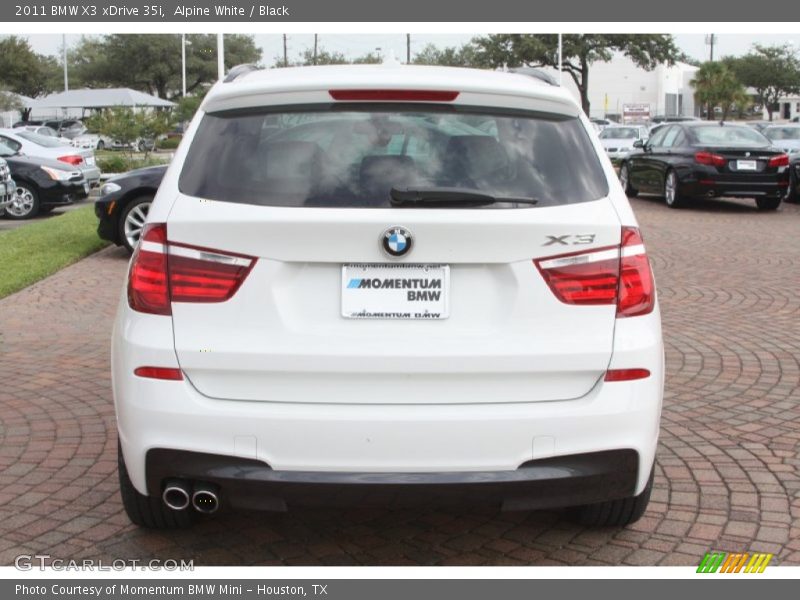 Alpine White / Black 2011 BMW X3 xDrive 35i