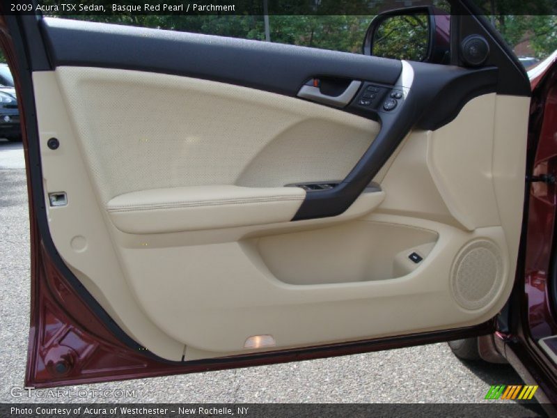 Basque Red Pearl / Parchment 2009 Acura TSX Sedan