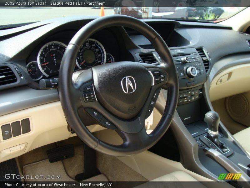 Basque Red Pearl / Parchment 2009 Acura TSX Sedan