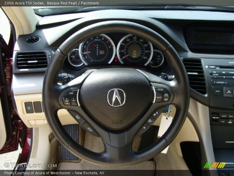 Basque Red Pearl / Parchment 2009 Acura TSX Sedan