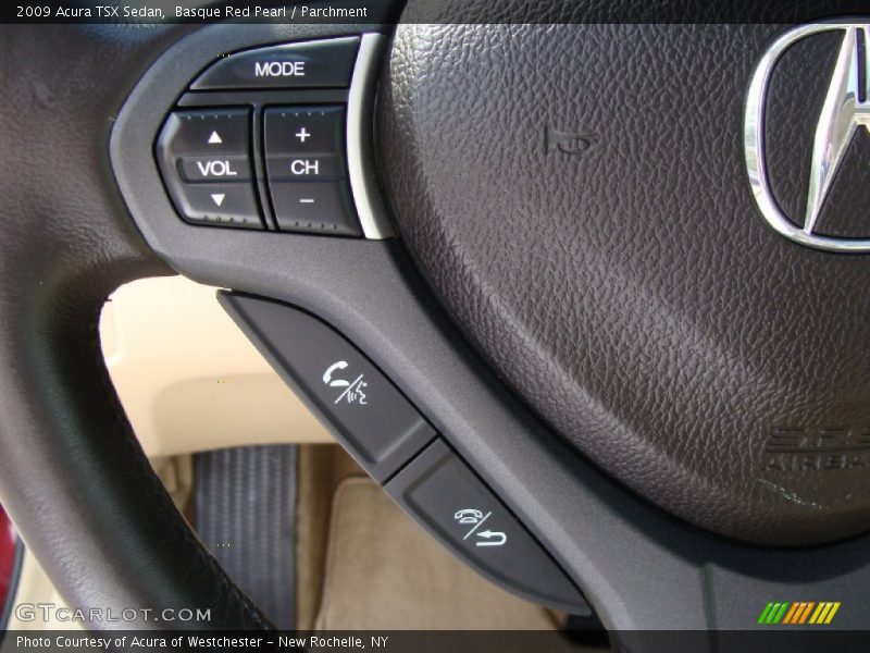 Basque Red Pearl / Parchment 2009 Acura TSX Sedan