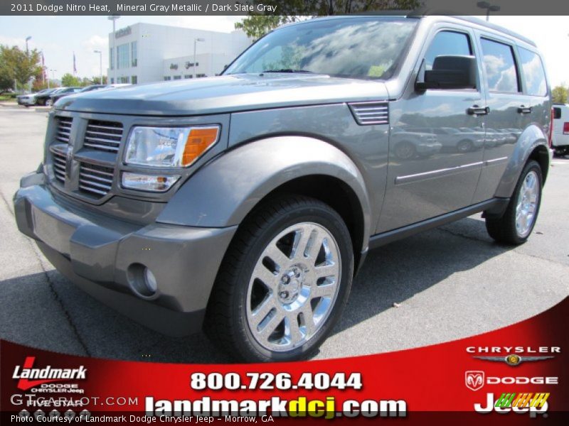 Mineral Gray Metallic / Dark Slate Gray 2011 Dodge Nitro Heat