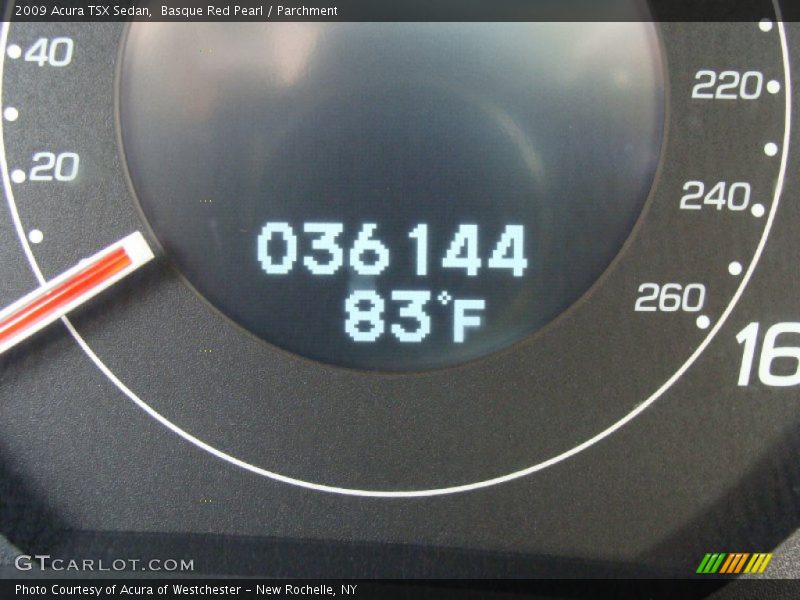 Basque Red Pearl / Parchment 2009 Acura TSX Sedan