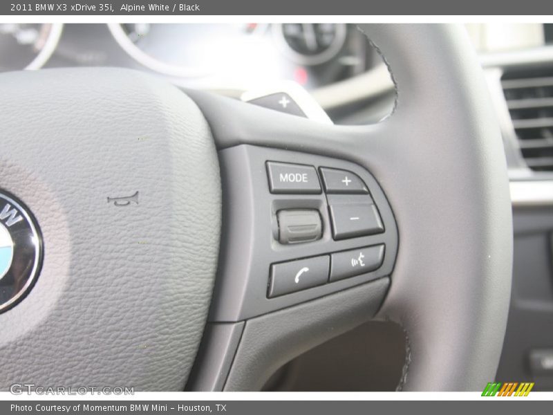 Alpine White / Black 2011 BMW X3 xDrive 35i