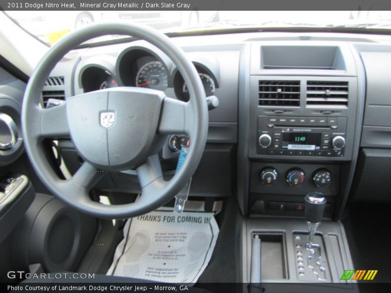 Mineral Gray Metallic / Dark Slate Gray 2011 Dodge Nitro Heat