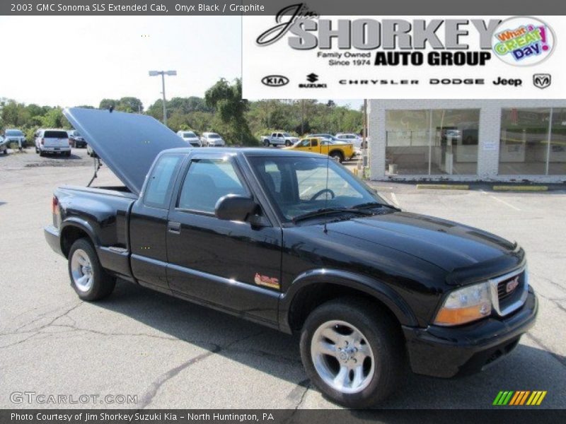 Onyx Black / Graphite 2003 GMC Sonoma SLS Extended Cab