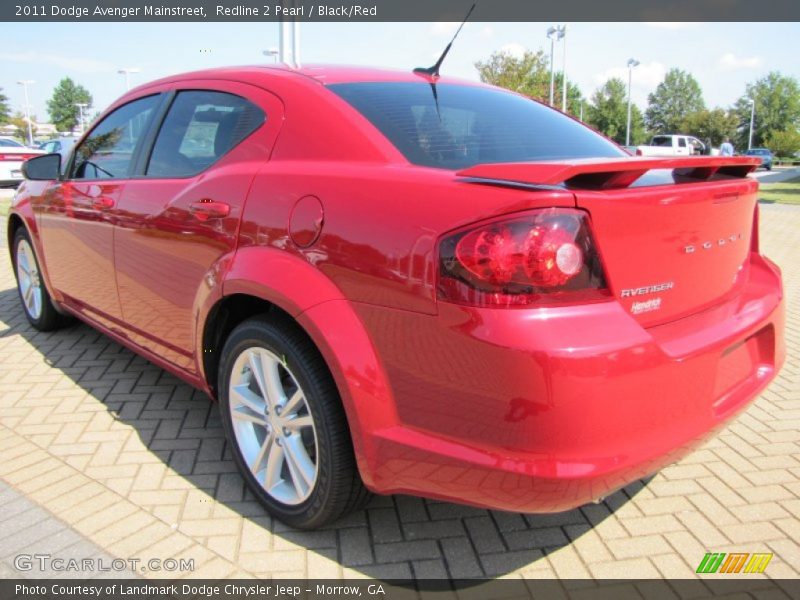 Redline 2 Pearl / Black/Red 2011 Dodge Avenger Mainstreet