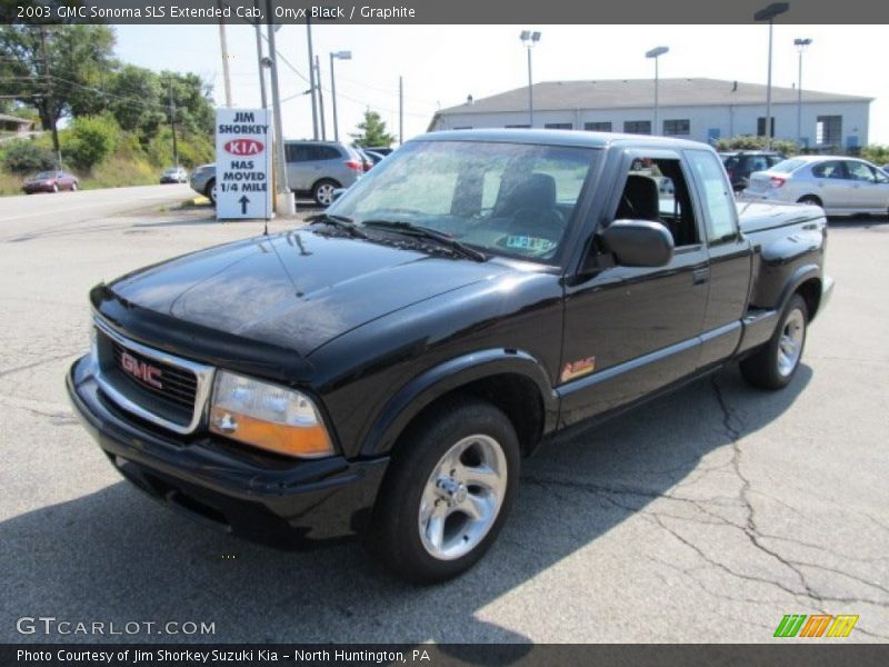 Onyx Black / Graphite 2003 GMC Sonoma SLS Extended Cab