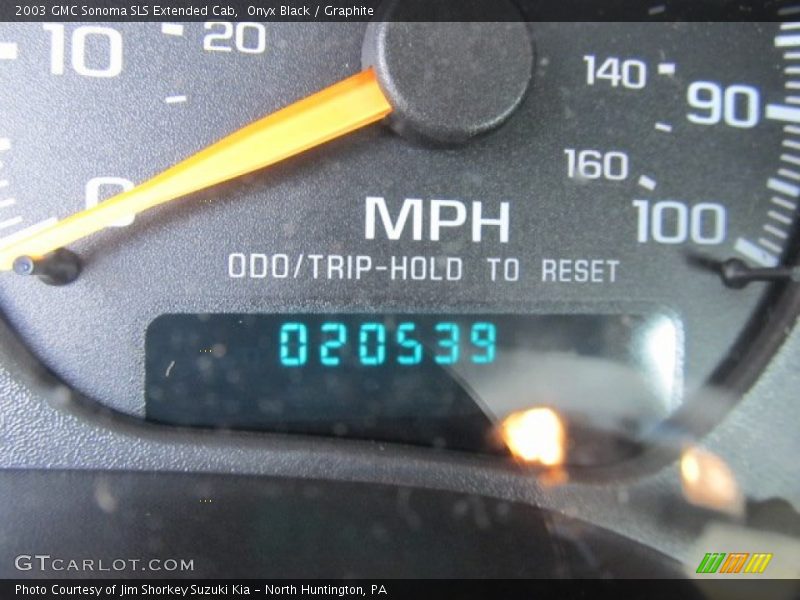 Onyx Black / Graphite 2003 GMC Sonoma SLS Extended Cab