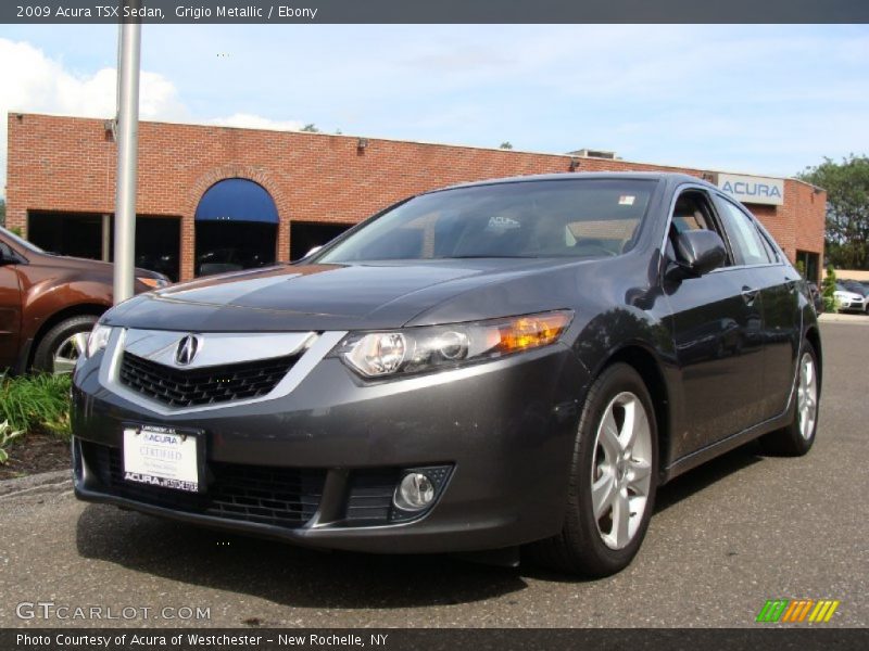 Grigio Metallic / Ebony 2009 Acura TSX Sedan
