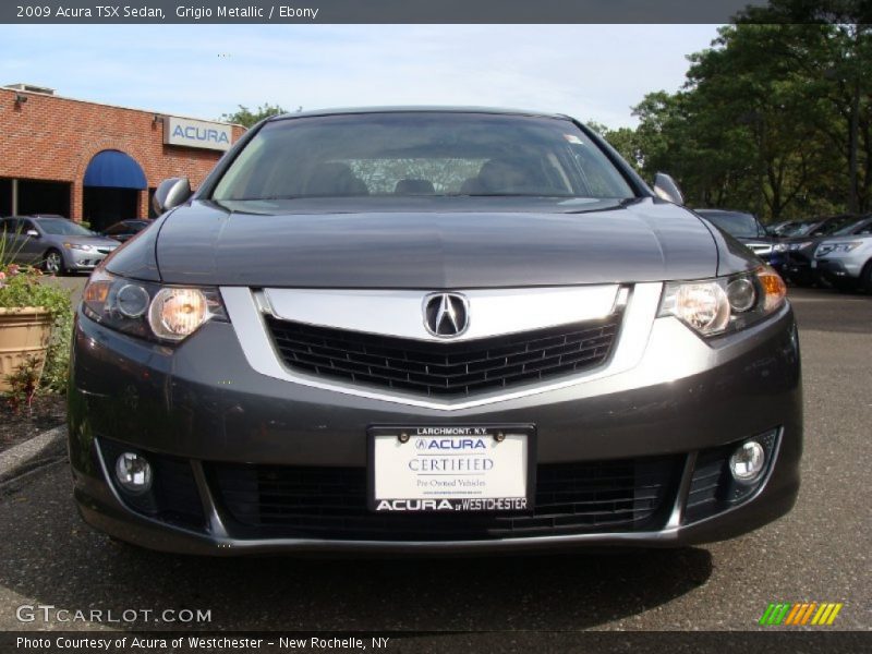 Grigio Metallic / Ebony 2009 Acura TSX Sedan