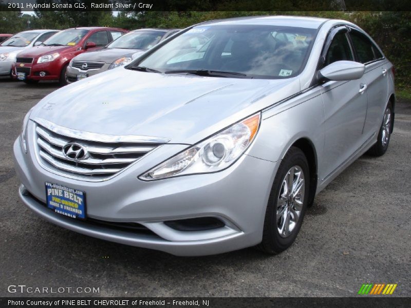 Radiant Silver / Gray 2011 Hyundai Sonata GLS