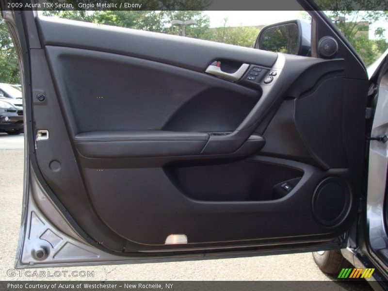 Grigio Metallic / Ebony 2009 Acura TSX Sedan