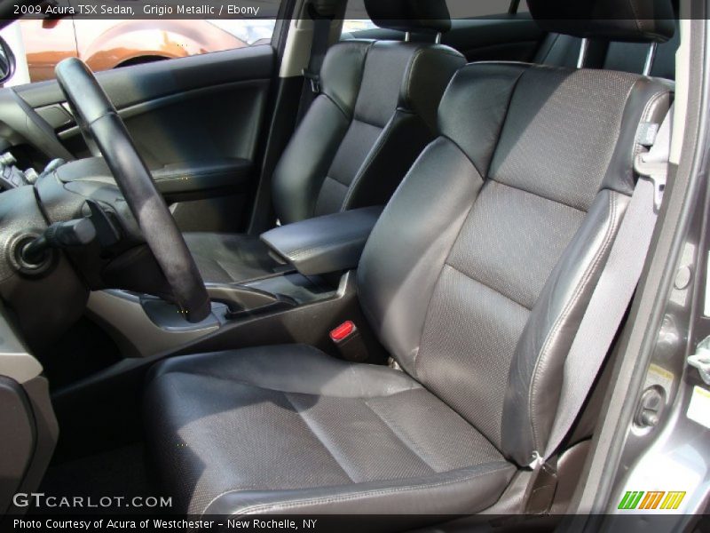 Grigio Metallic / Ebony 2009 Acura TSX Sedan