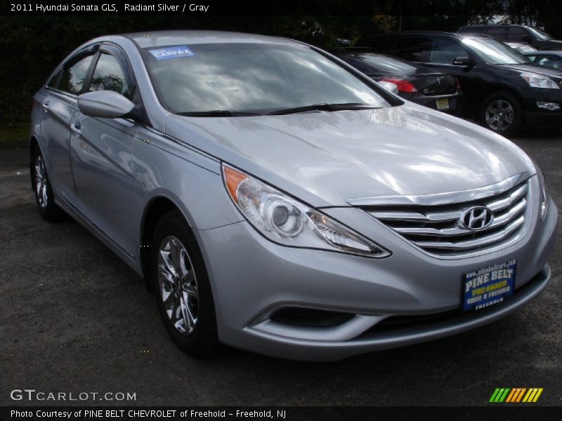 Radiant Silver / Gray 2011 Hyundai Sonata GLS