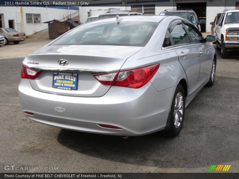 Radiant Silver / Gray 2011 Hyundai Sonata GLS