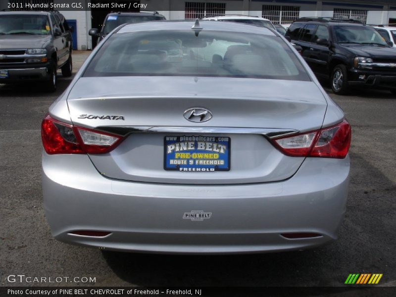 Radiant Silver / Gray 2011 Hyundai Sonata GLS