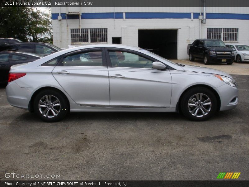 Radiant Silver / Gray 2011 Hyundai Sonata GLS