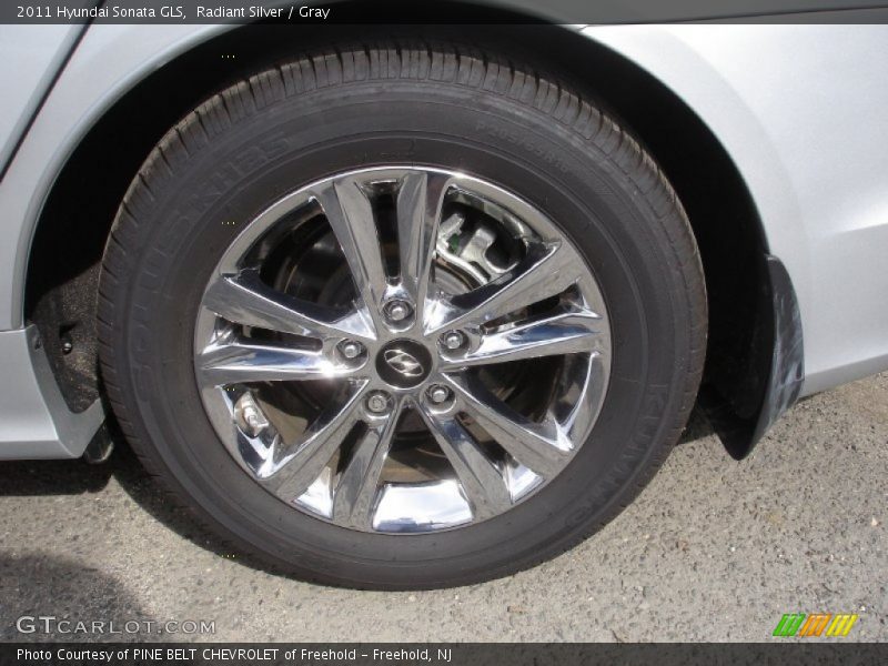 Radiant Silver / Gray 2011 Hyundai Sonata GLS