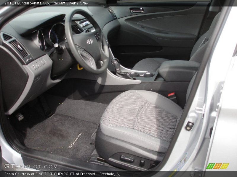 Radiant Silver / Gray 2011 Hyundai Sonata GLS