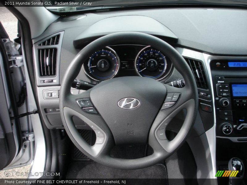 Radiant Silver / Gray 2011 Hyundai Sonata GLS
