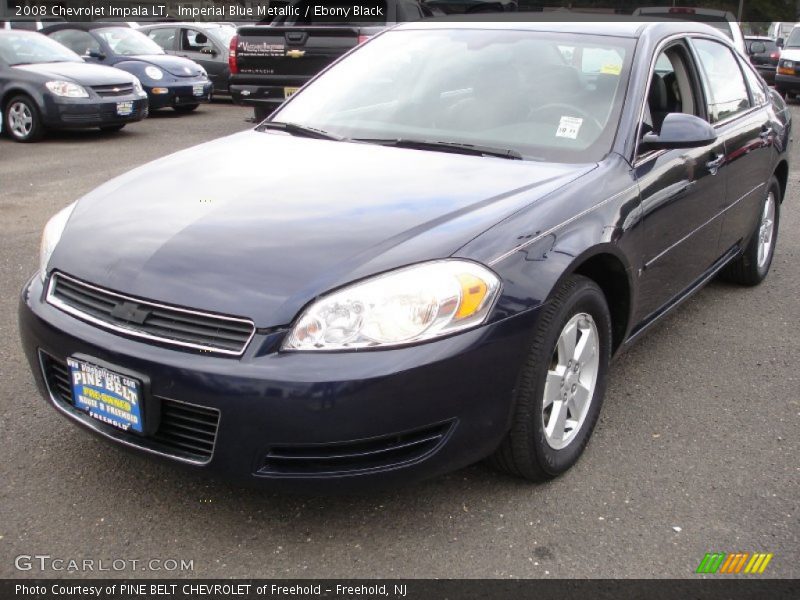 Imperial Blue Metallic / Ebony Black 2008 Chevrolet Impala LT