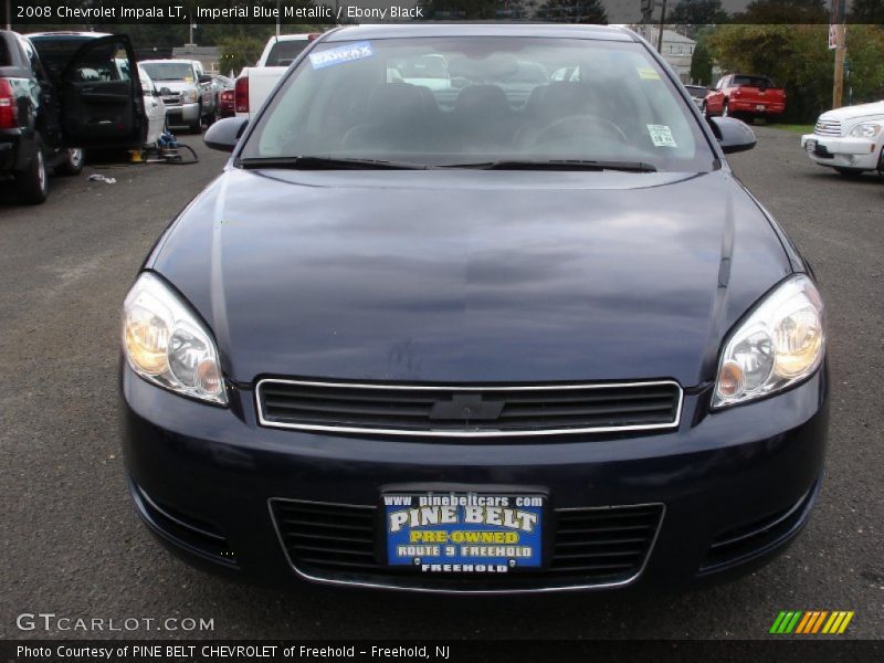 Imperial Blue Metallic / Ebony Black 2008 Chevrolet Impala LT