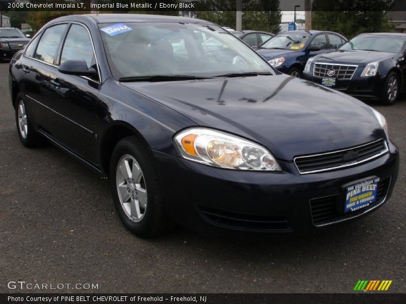 Imperial Blue Metallic / Ebony Black 2008 Chevrolet Impala LT