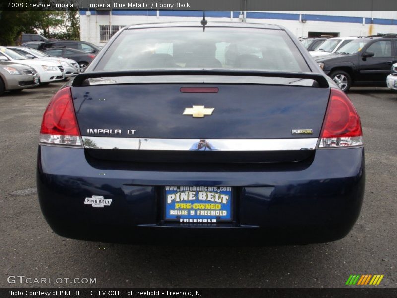 Imperial Blue Metallic / Ebony Black 2008 Chevrolet Impala LT
