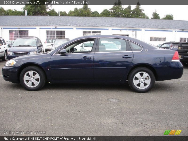 Imperial Blue Metallic / Ebony Black 2008 Chevrolet Impala LT