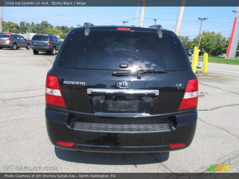 Ebony Black / Beige 2008 Kia Sorento LX 4x4