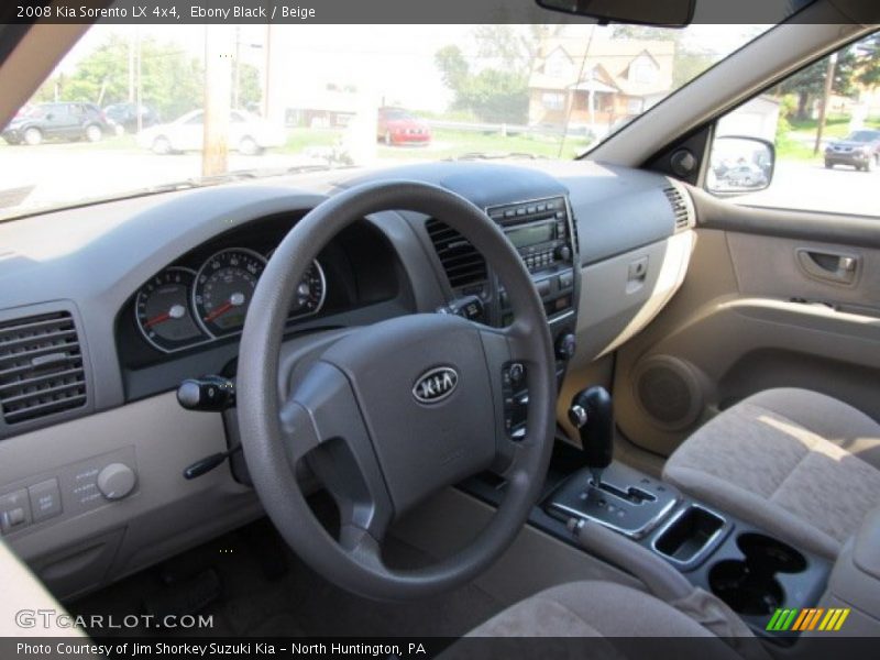 Ebony Black / Beige 2008 Kia Sorento LX 4x4