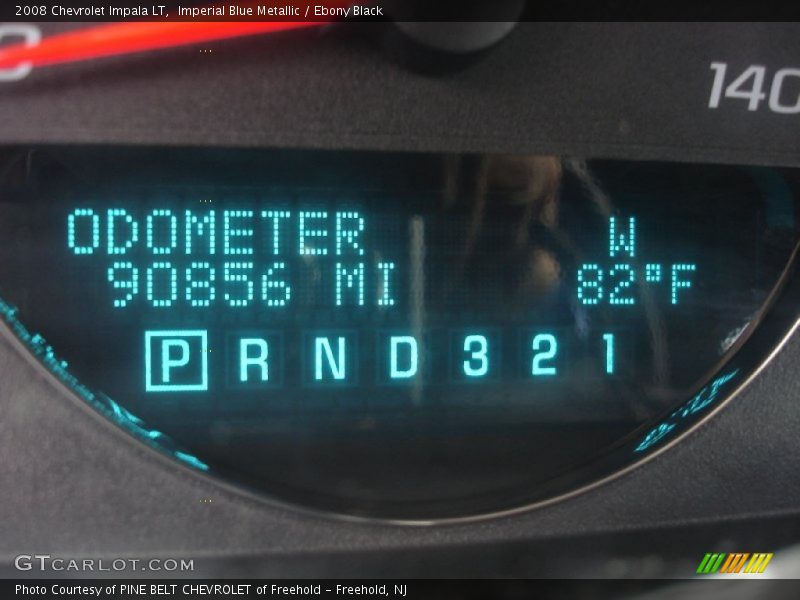 Imperial Blue Metallic / Ebony Black 2008 Chevrolet Impala LT