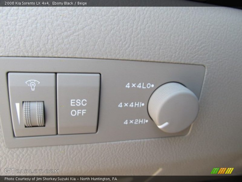 Ebony Black / Beige 2008 Kia Sorento LX 4x4