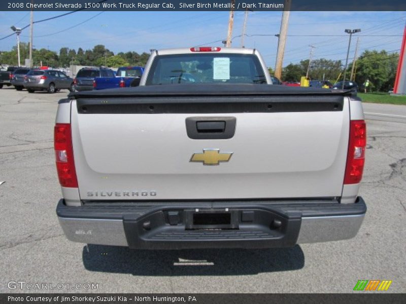 Silver Birch Metallic / Dark Titanium 2008 Chevrolet Silverado 1500 Work Truck Regular Cab