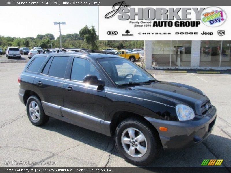 Black Obsidian / Gray 2006 Hyundai Santa Fe GLS 4WD