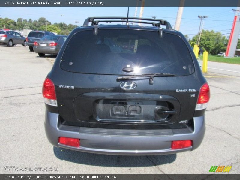 Black Obsidian / Gray 2006 Hyundai Santa Fe GLS 4WD